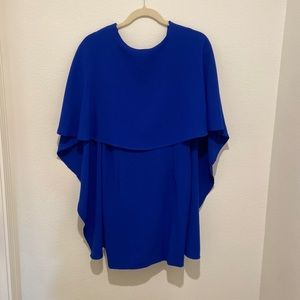 Karlie Royal Blue Cape Dress. Cocktail dress